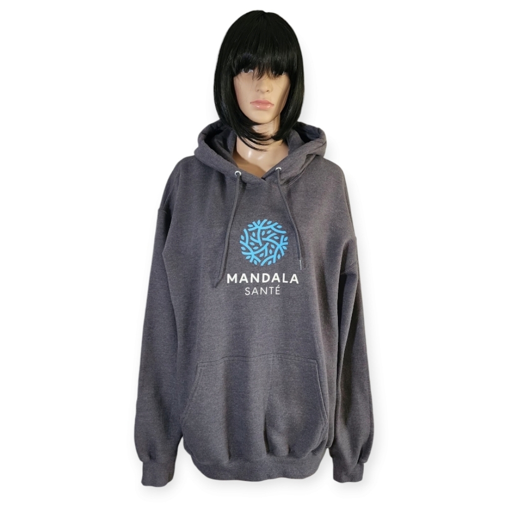 ATC mandala santé dark gray oversized hoodie, size XL
